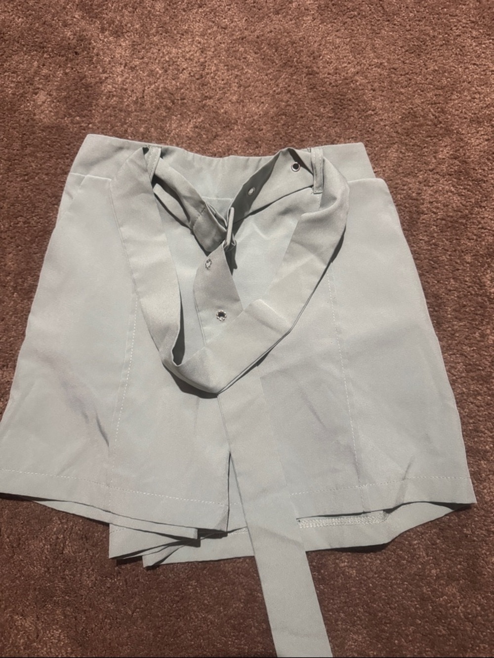 Mint Green Blazer & Short Set with White Tank - Picture 7 of 7